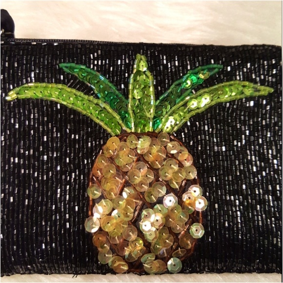 Bead & Sequin Pineapple Wristlet - Picture 2 of 8